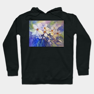 White Clematis Hoodie